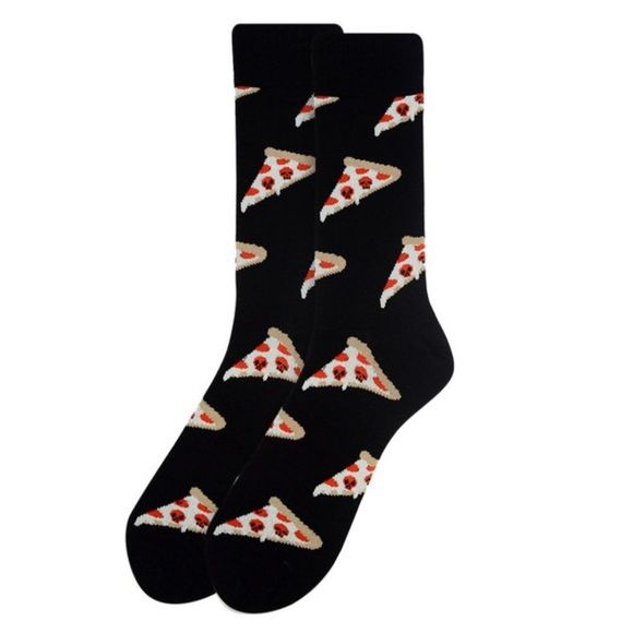 Other - Men's Crew Socks - Pizza Slice- NWT